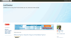 Desktop Screenshot of justseeker.com